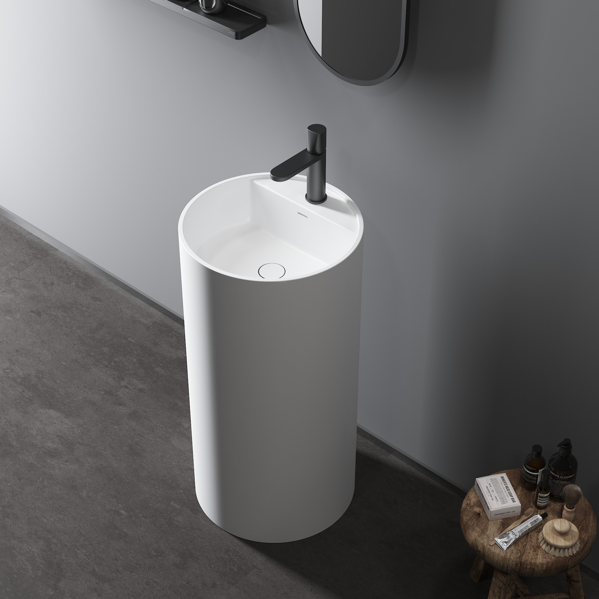 Contemporary Pedestal Sink (2) Contemporary Pedestal Sink (2)