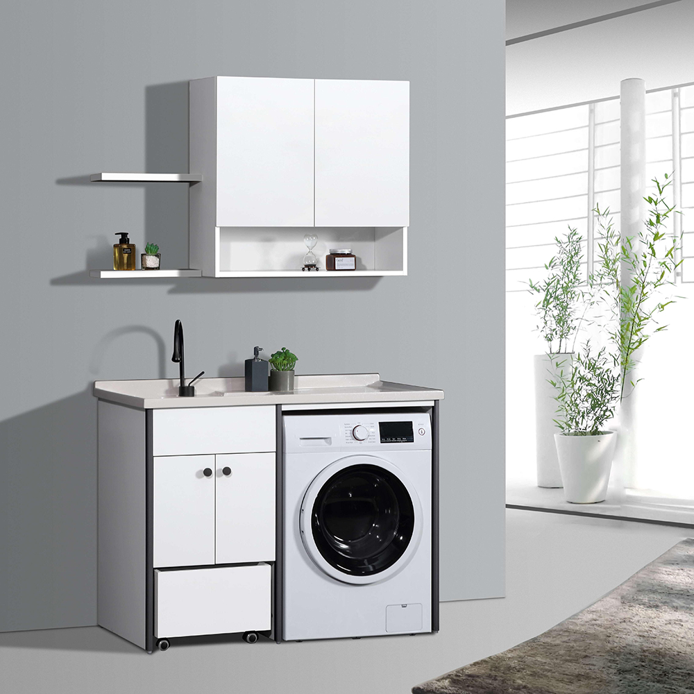 Compact Solid Surface Laundry Cabinet (5) Compact Solid Surface Laundry Cabinet (5)