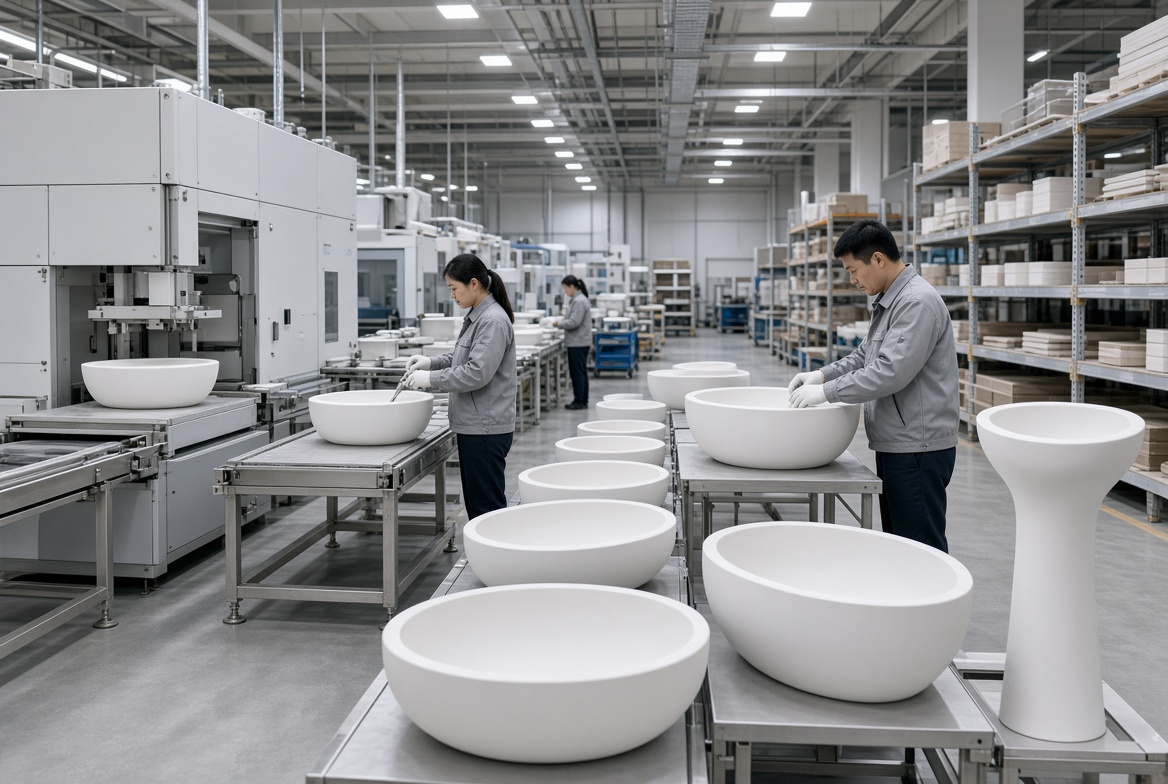 Solid Surface Basin Manufacturing Facility Solid Surface Basin Manufacturing Facility