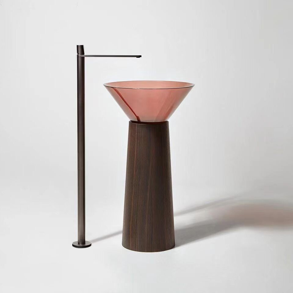 Transparent Pedestal Sink (4) Transparent Pedestal Sink (4)