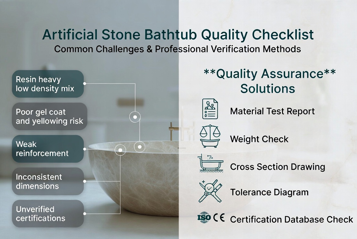 Buyer’s Hidden Risk Checklist For Artificial Stone Bathtubs Buyer’s Hidden Risk Checklist For Artificial Stone Bathtubs