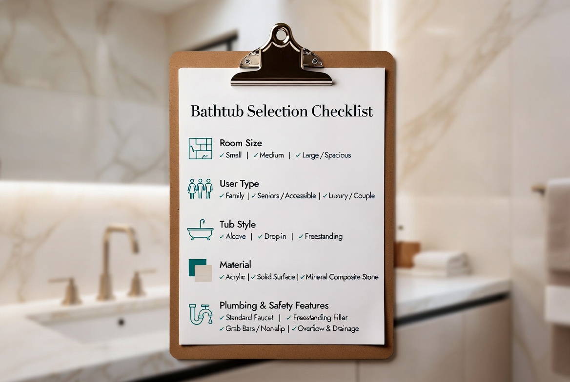Bathtub Selection Checklist For Projects Bathtub Selection Checklist For Projects