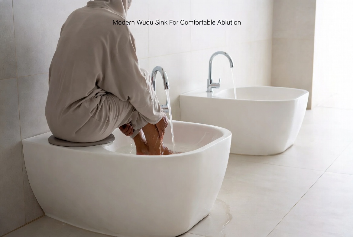 Modern Wudu Sink Overview Modern Wudu Sink Overview