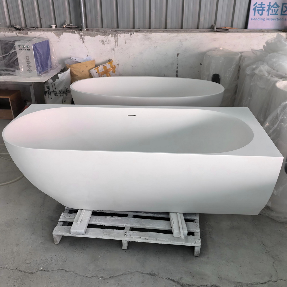 Corner Freestanding Solid Surface Bathtub (8) Corner Freestanding Solid Surface Bathtub (8)