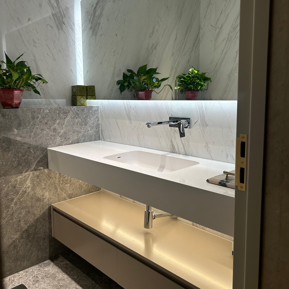 Solid Surface Wall Hung Vanity (1) Solid Surface Wall Hung Vanity (1)