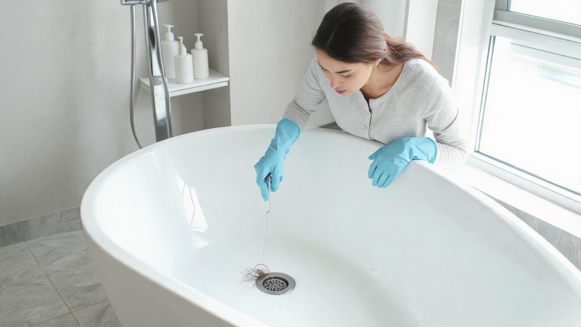 Removing Bathtub Drain Clog Removing Bathtub Drain Clog