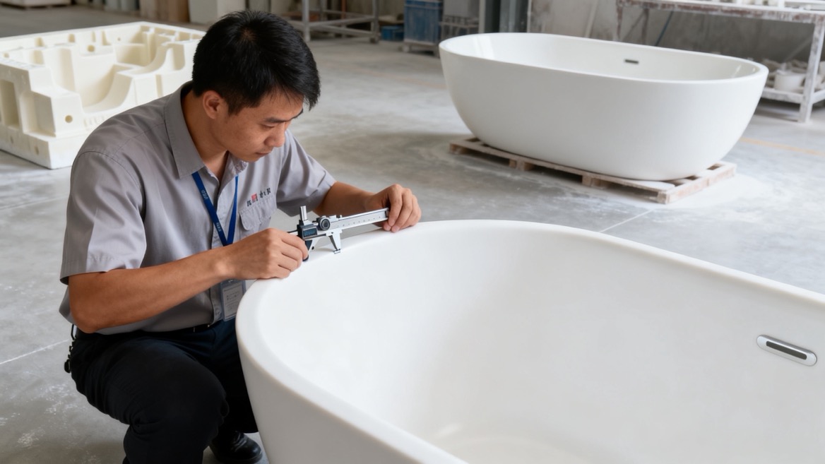 Solid Surface Bathtub Factory Inspection Solid Surface Bathtub Factory Inspection