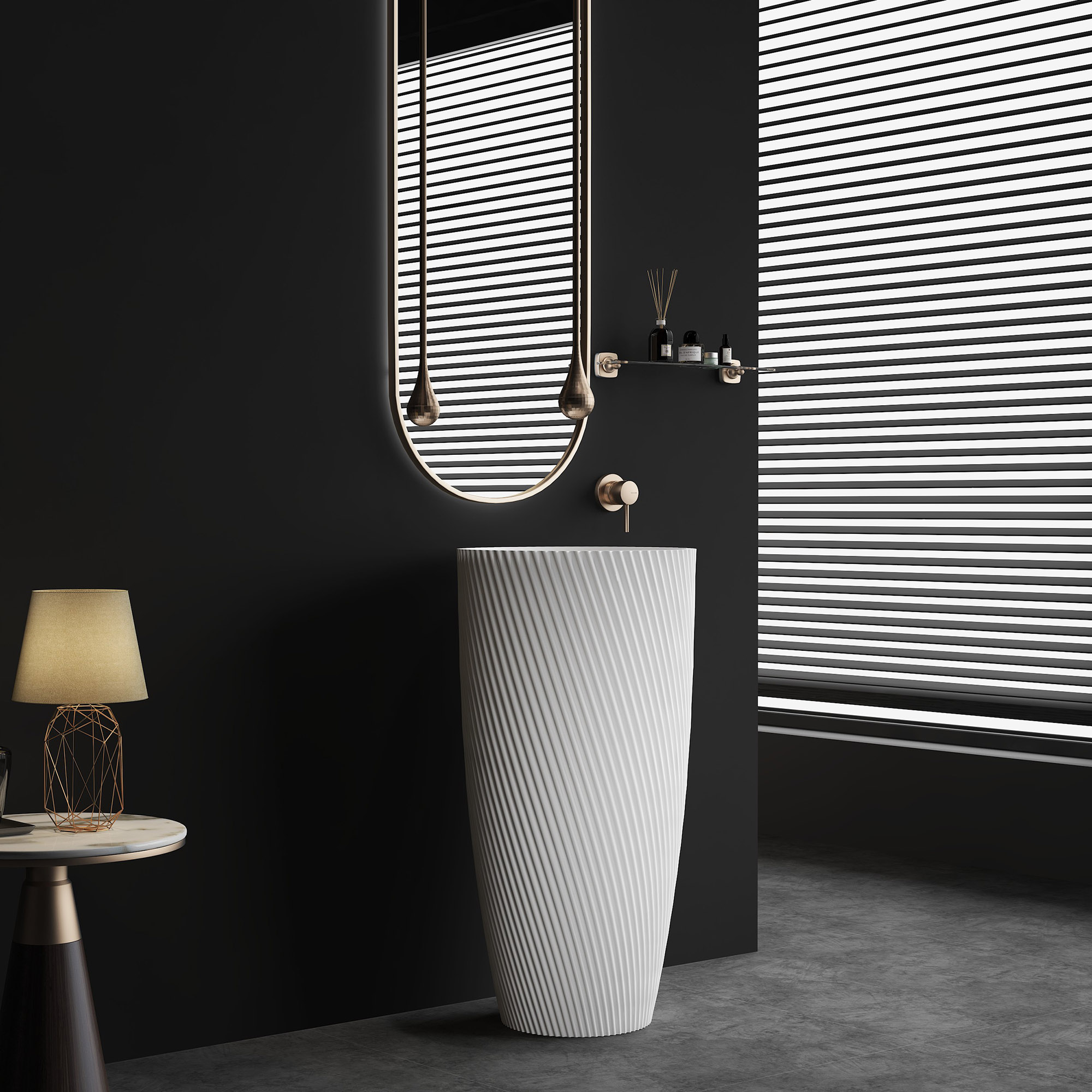 Freestanding Pedestal Sink (2) Freestanding Pedestal Sink (2)