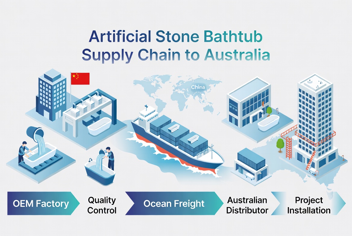 Artificial Stone Bathtub Supply Chain Artificial Stone Bathtub Supply Chain