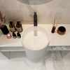 Pedestal Sink With Counter