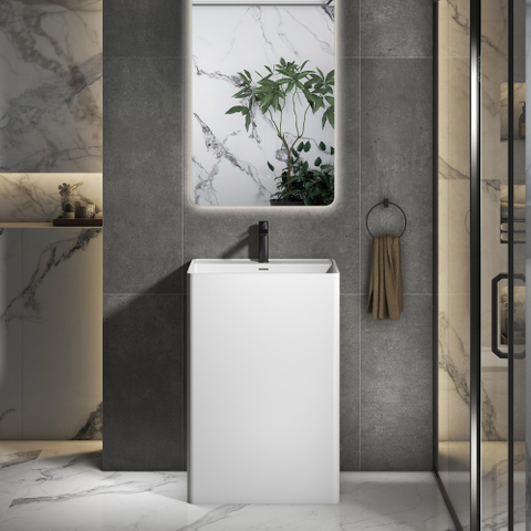 Wide Pedestal Sink