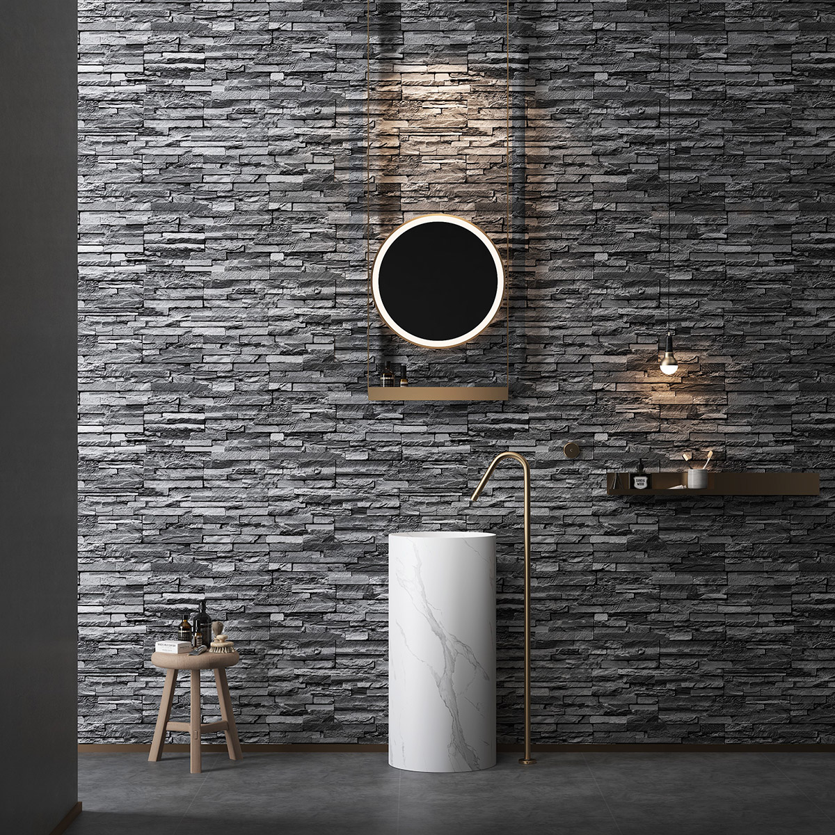 حوض رخام بقاعدة