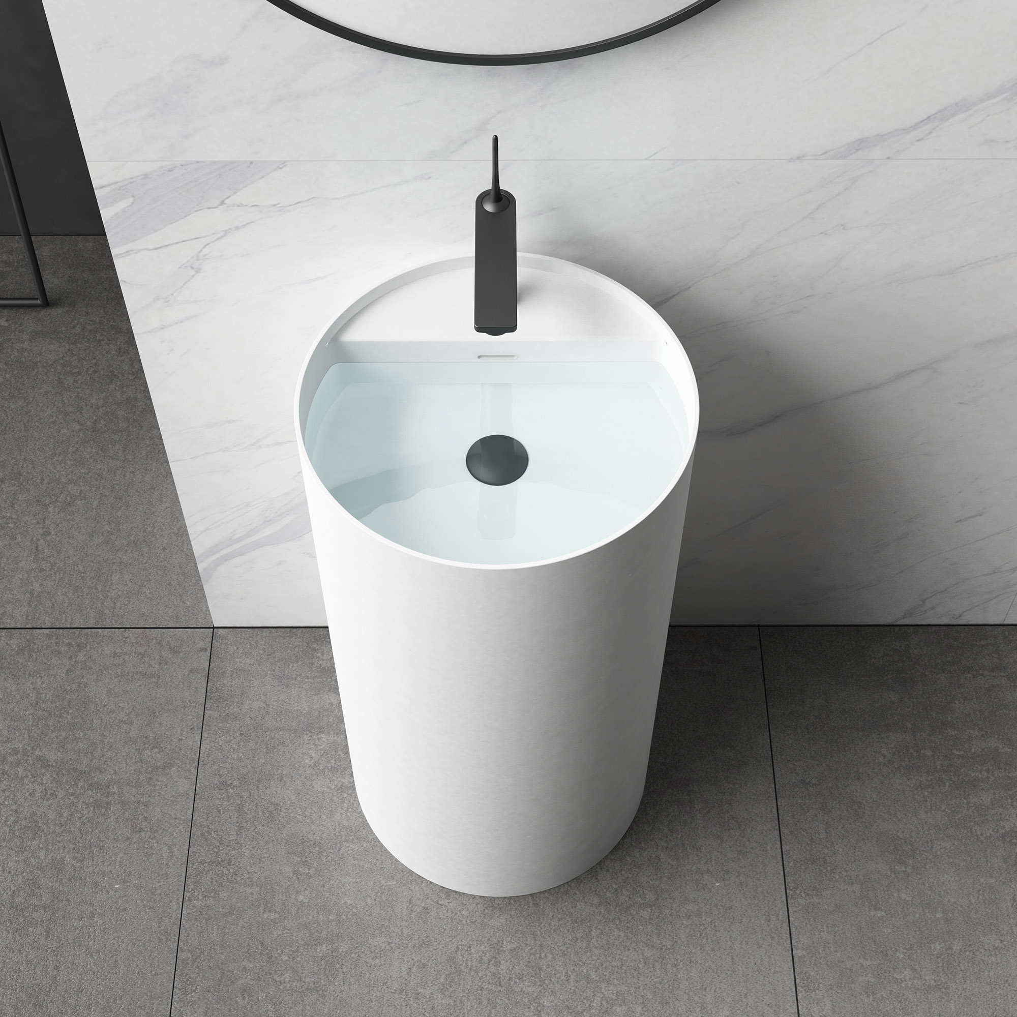 Contemporary Pedestal Sink