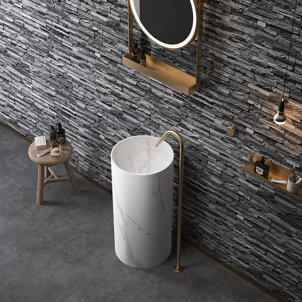 Pedestal Marble Sink (2) Pedestal Marble Sink (2)