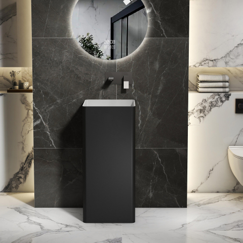 Square Sink And Pedestal