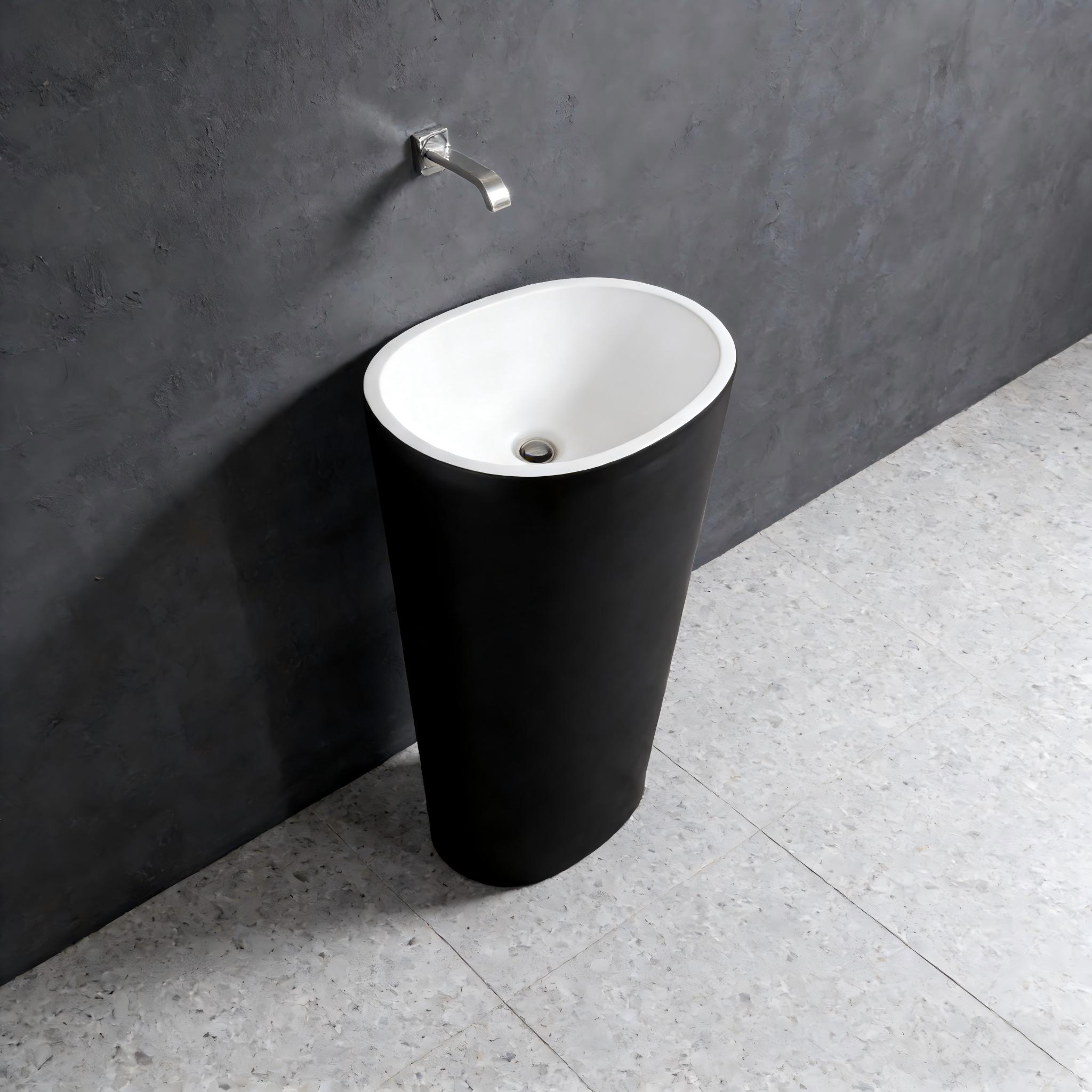 Black Sink Pedestal