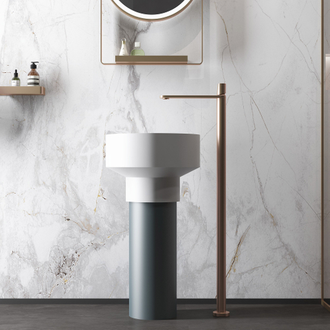 Tiny Pedestal Sink