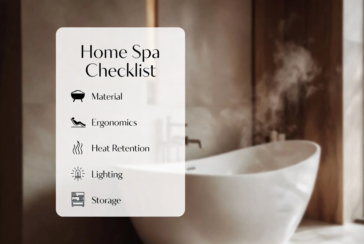 Home Spa Bathtub Checklist