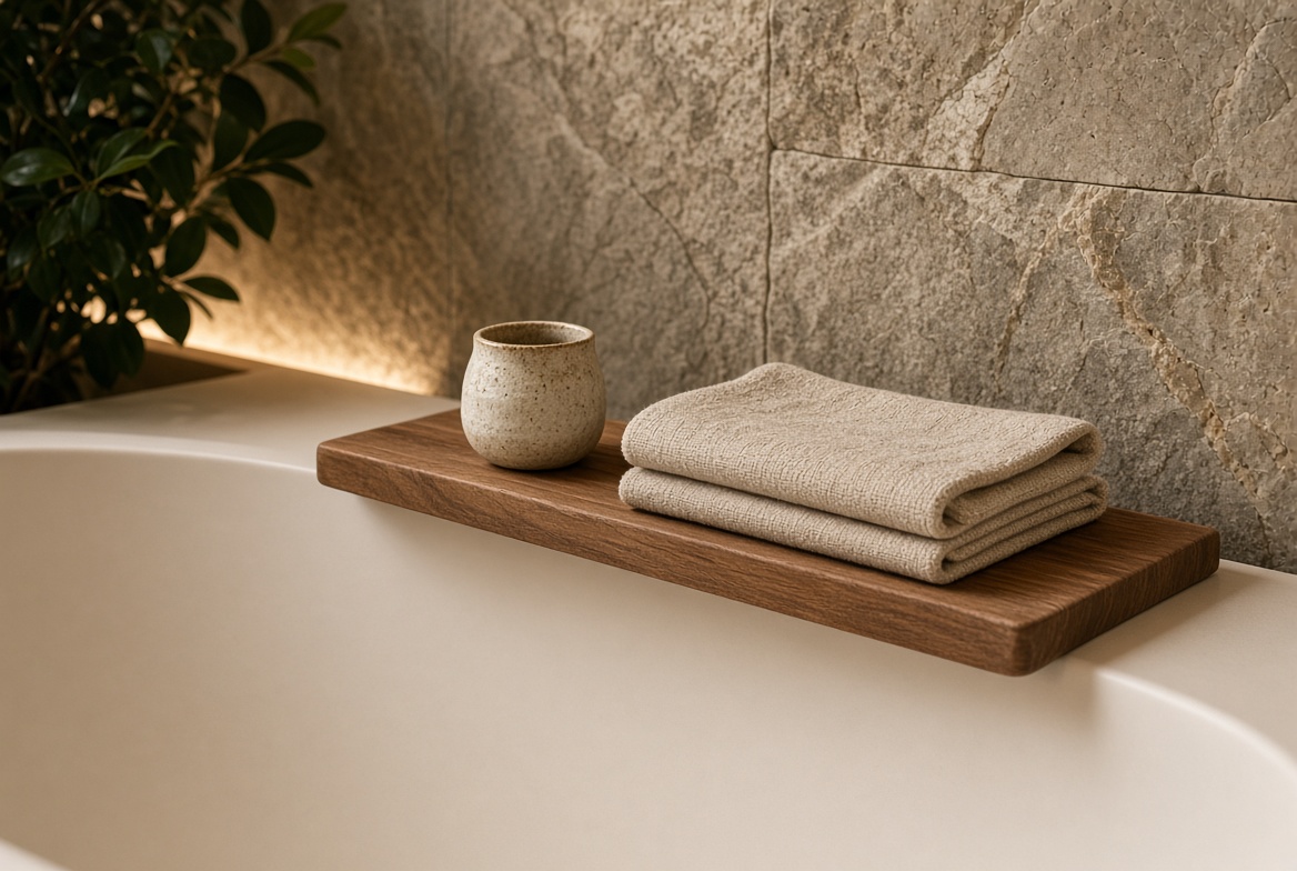 Natural Materials And Bathtub Detail Natural Materials And Bathtub Detail