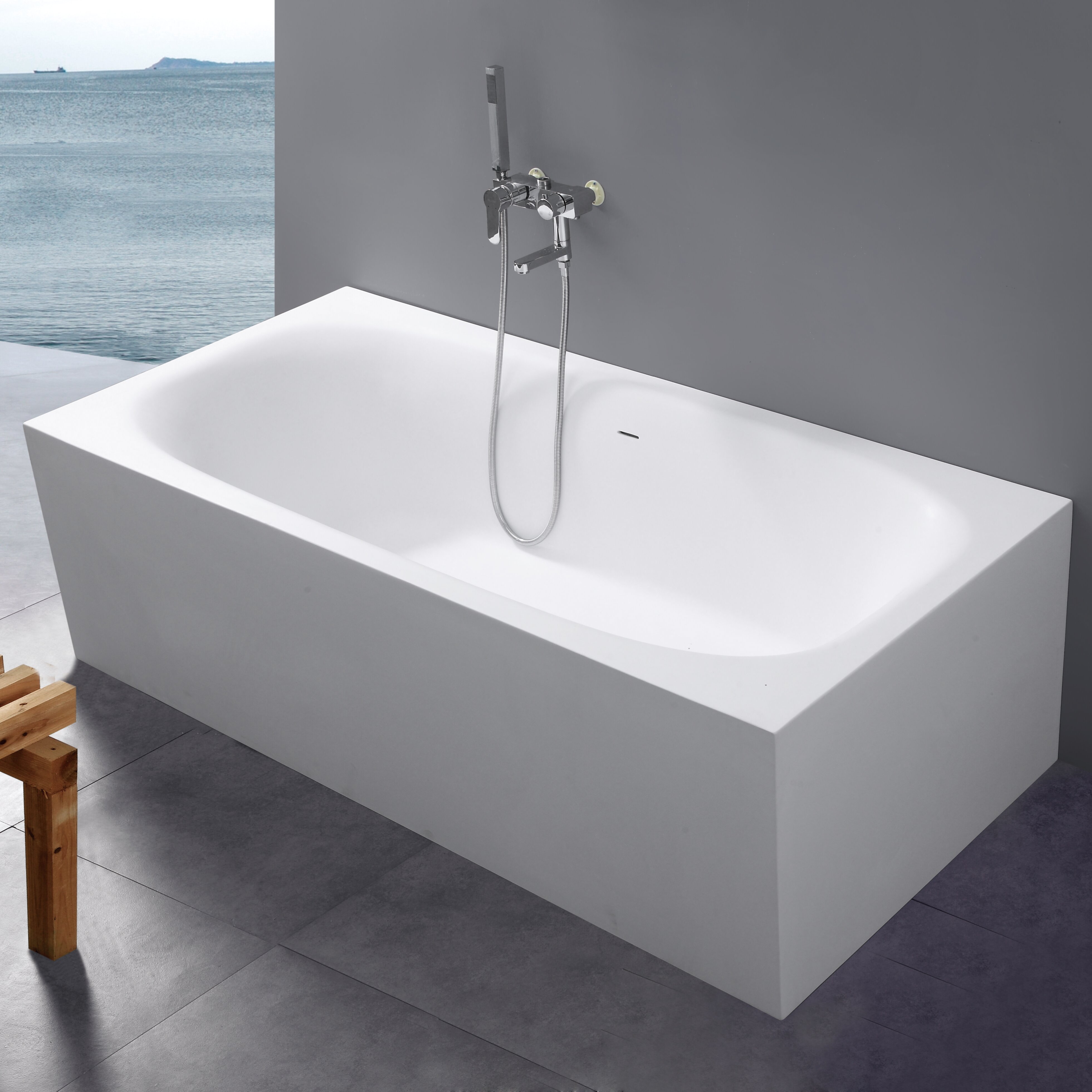 Free Standing Stone Bath (1) Free Standing Stone Bath (1)