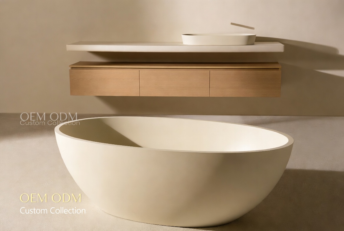 Coordinated Bathtub Basin Vanity Set