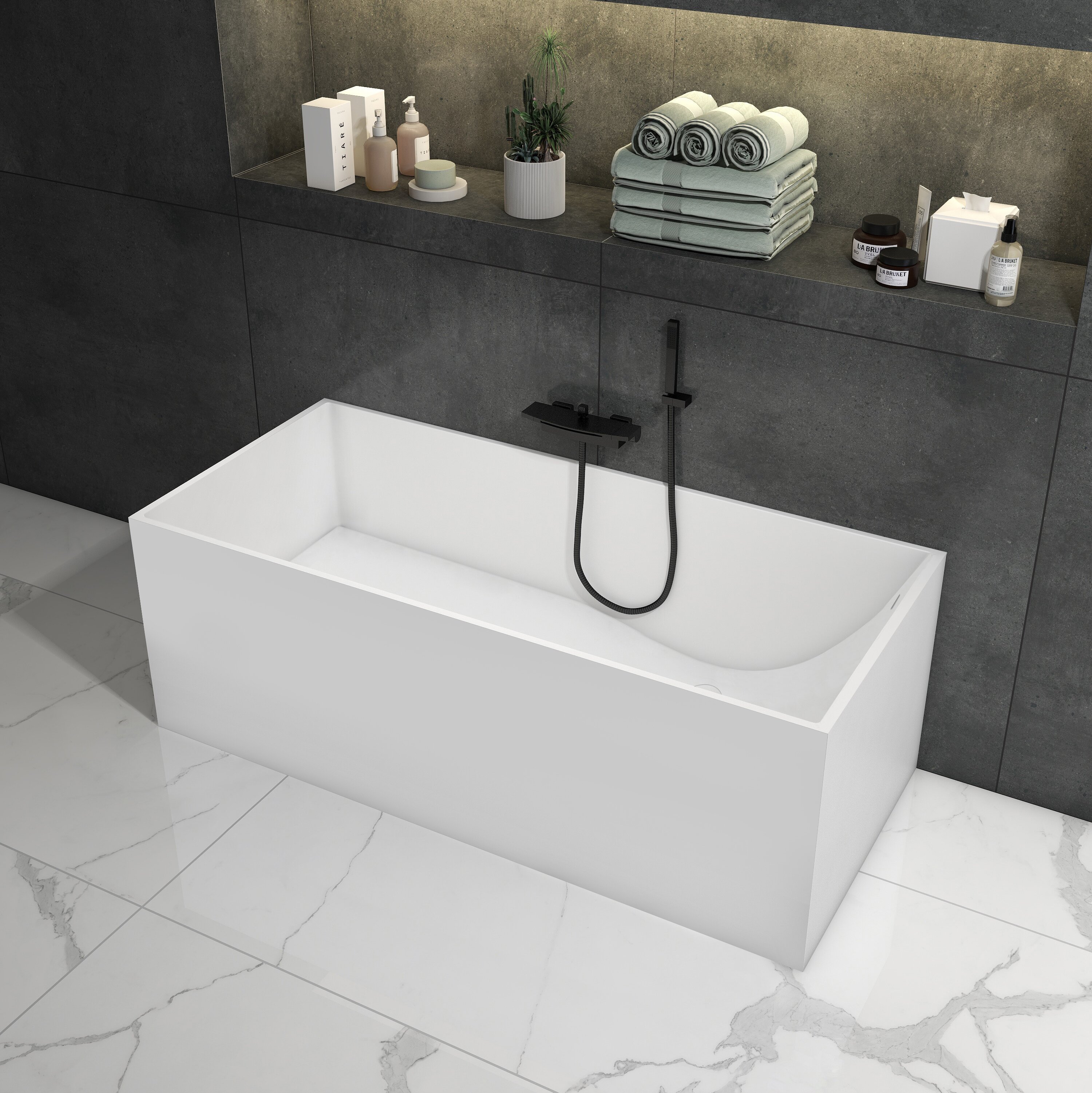 Solid Surface Bathtub Surround