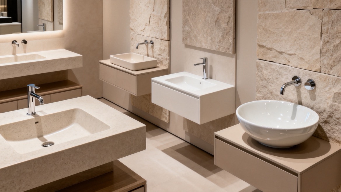 Custom Bathroom Basin Collection For Rental Projects