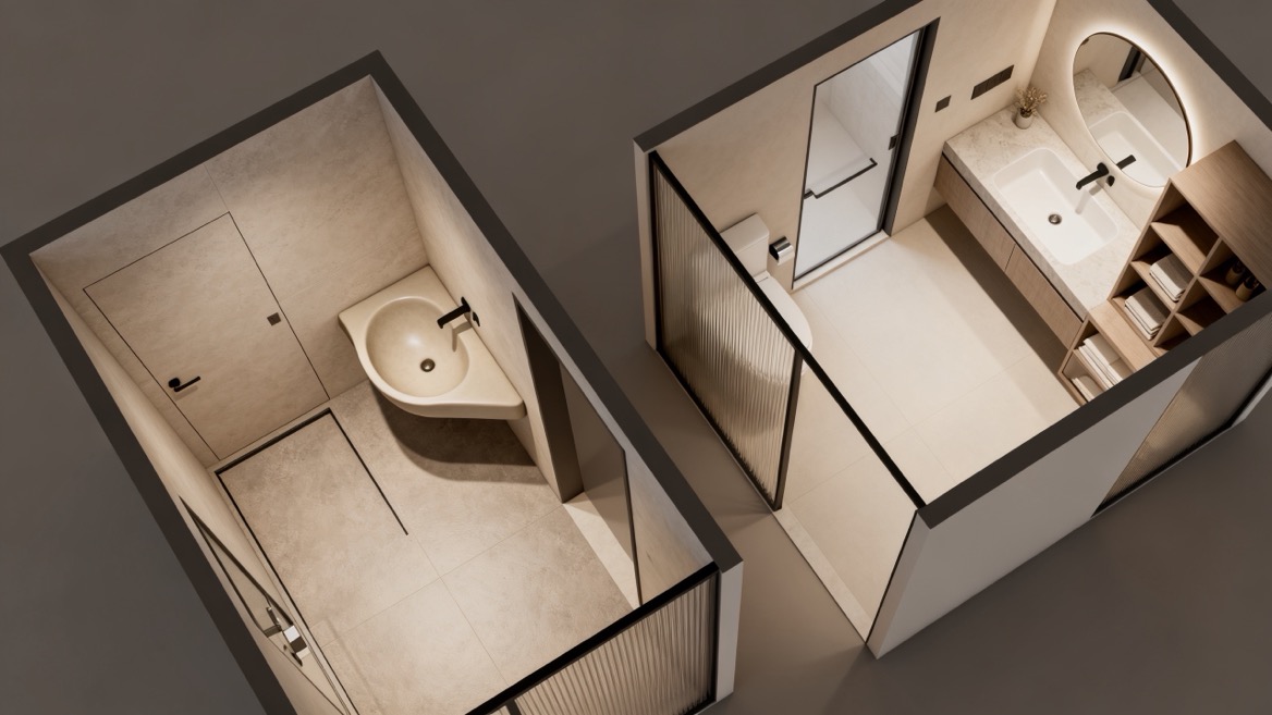 Corner Basin Layout Comparison