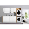 Matte White Laundry Sink with Washboard