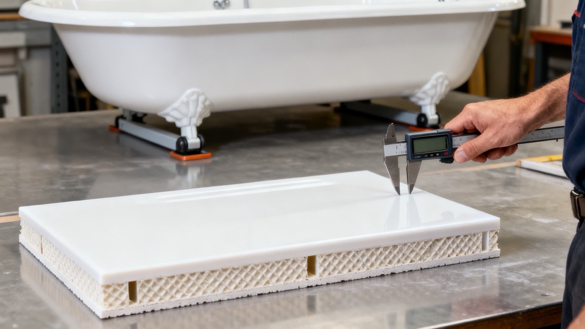 Freestanding Acrylic Soaking Tub Material Inspection Freestanding Acrylic Soaking Tub Material Inspection