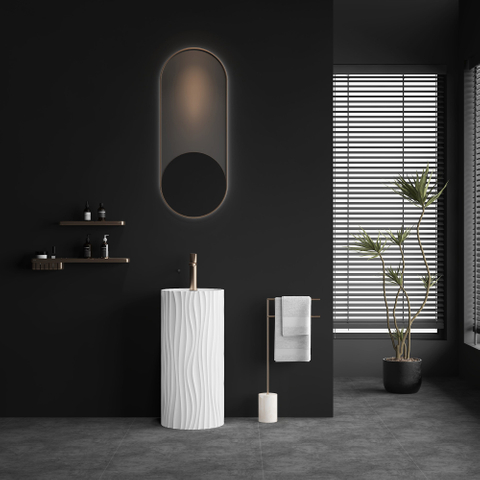 Stone Pedestal Sink