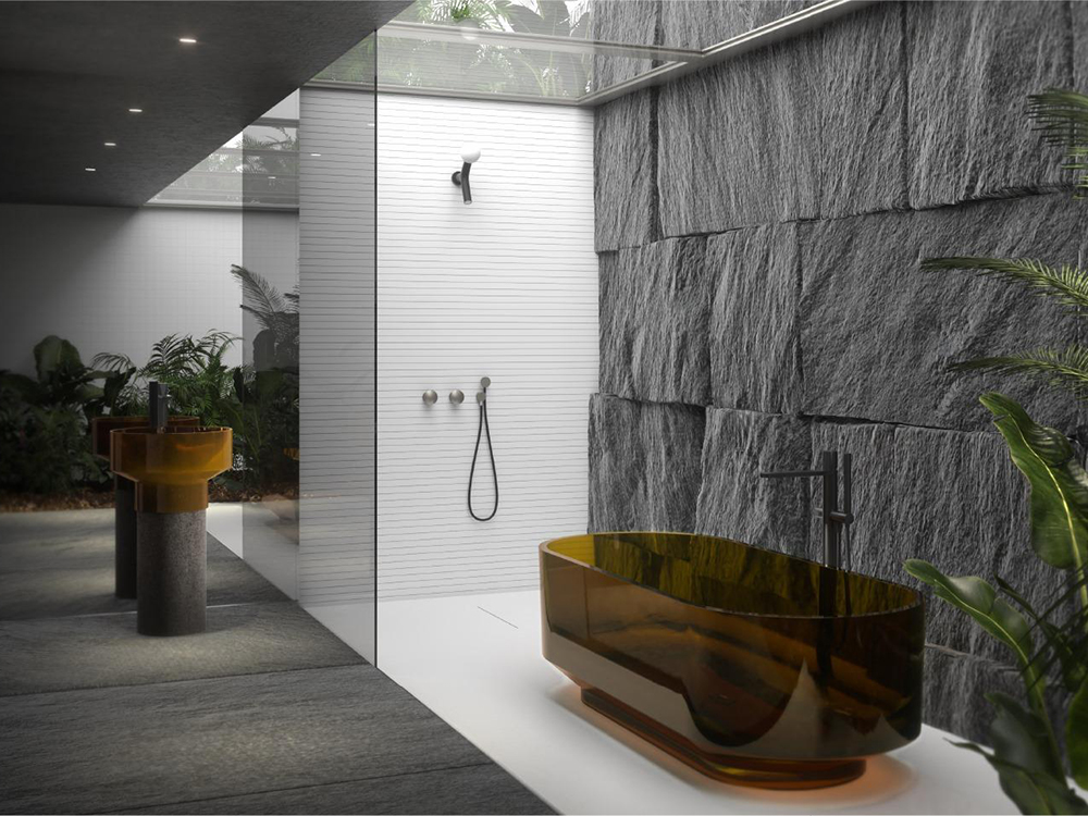 Transparent Resin Bathtub