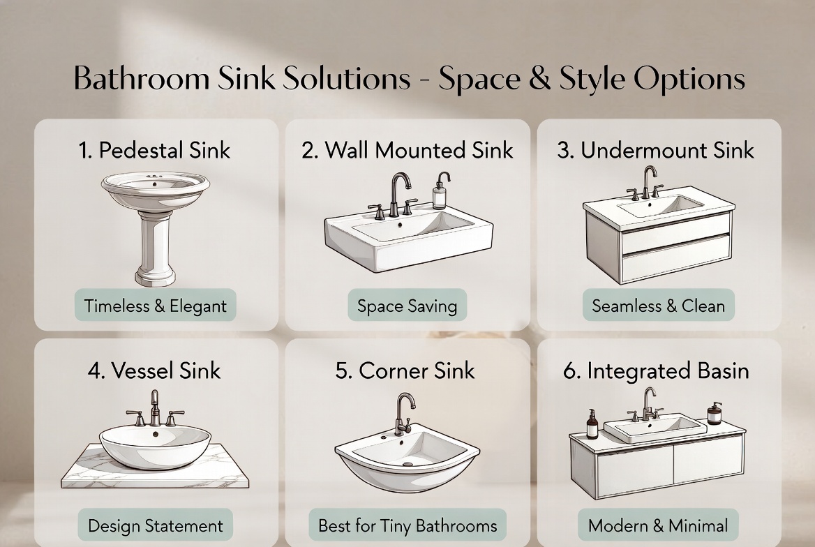 Small Bathroom Sink Types Overview