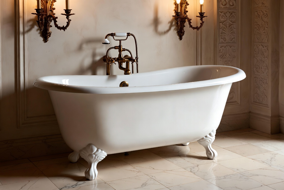 Porcelain Bathtub Classic Luxury