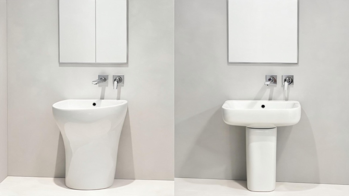 Seamless And Traditional Pedestal Basin Comparison Seamless And Traditional Pedestal Basin Comparison