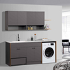 Matte White Laundry Sink with Washboard