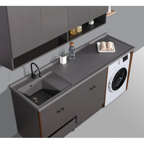 Matte Beige Laundry Sink