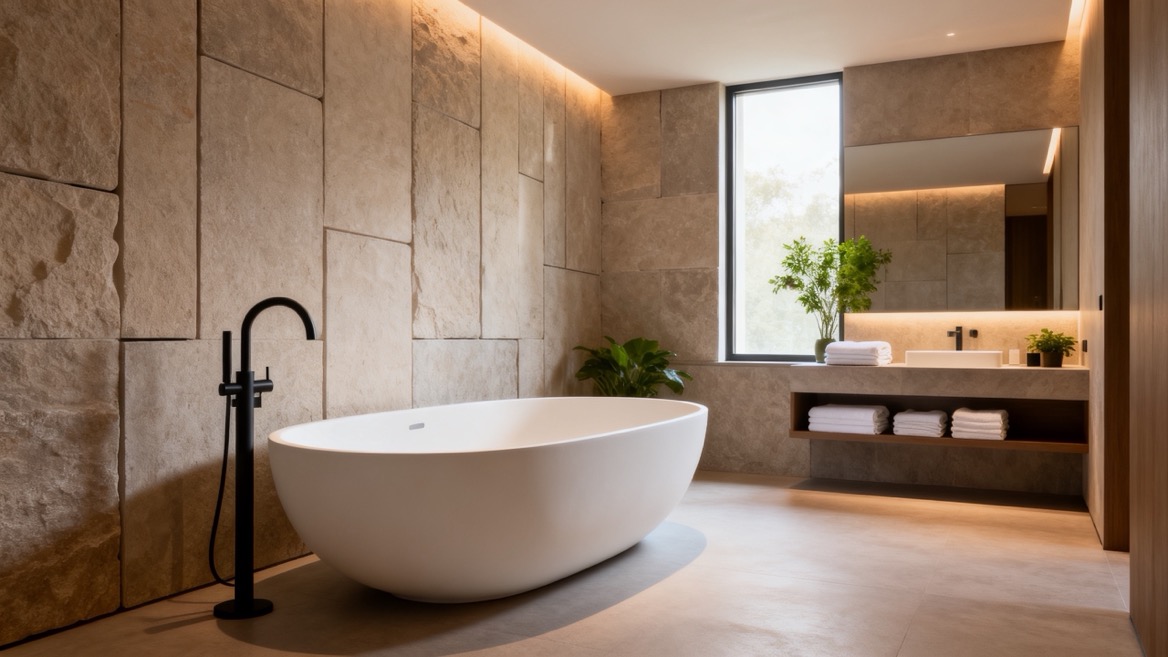 Luxury Solid Surface Freestanding Tub Interior Luxury Solid Surface Freestanding Tub Interior