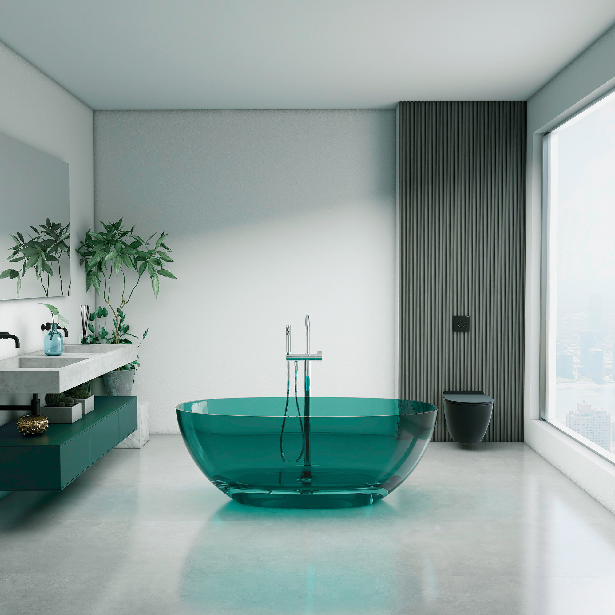 Freestanding Resin Bath