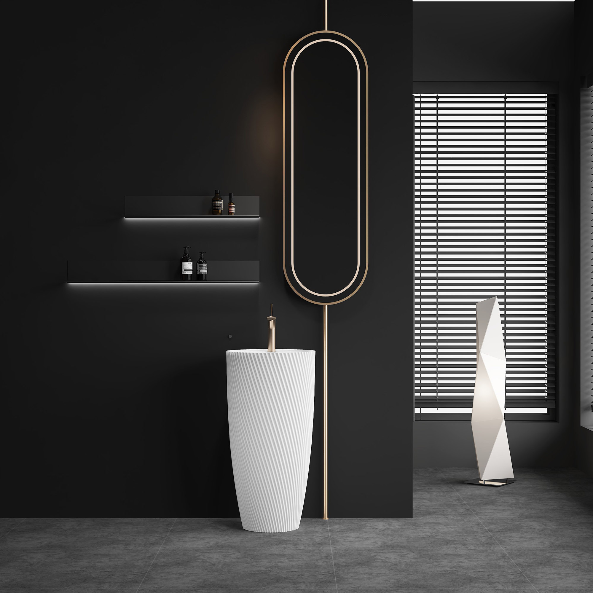 Powder Room Pedestal Sink