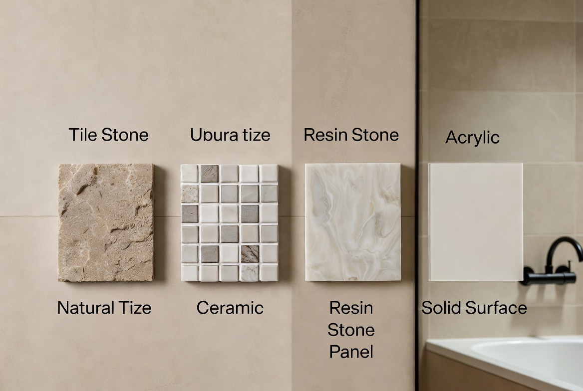 Material Comparison Bathroom Surfaces