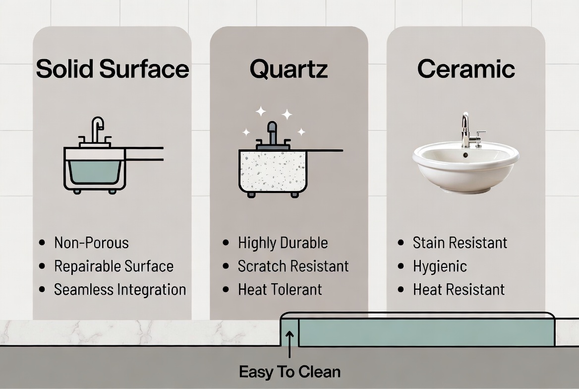 Integrated Sink Material Benefits Integrated Sink Material Benefits