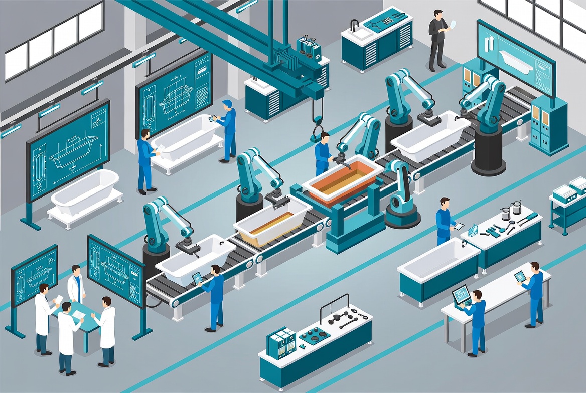 Bathtub OEM ODM Factory Process
