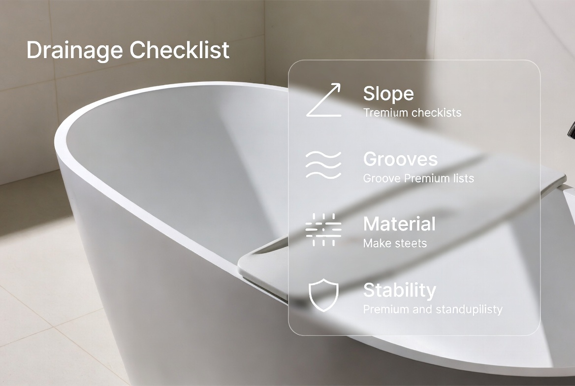 Bath Tray Drainage Checklist