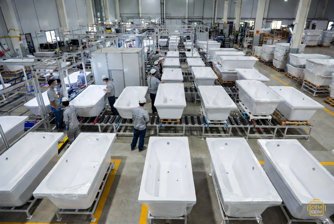 OEM ODM Japanese Style Bathtub Production Line