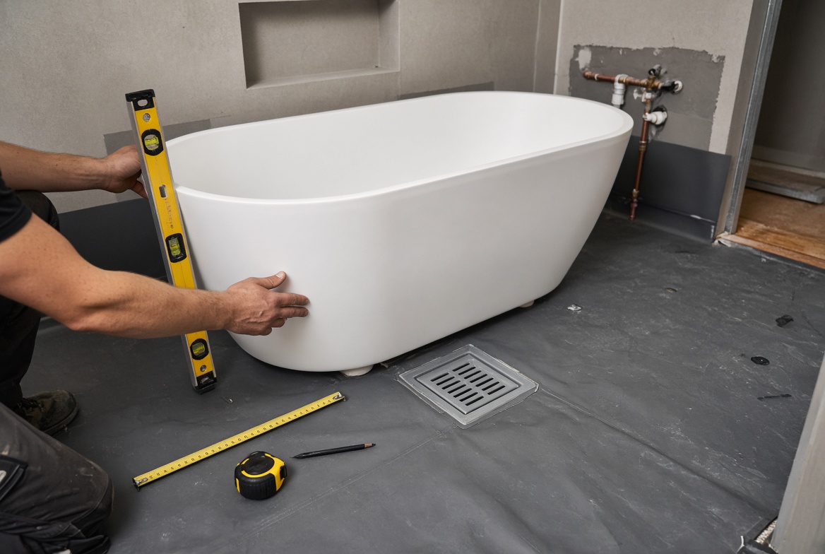 Freestanding Tub Plumbing Preparation