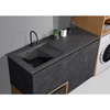 Matte White Laundry Sink with Washboard