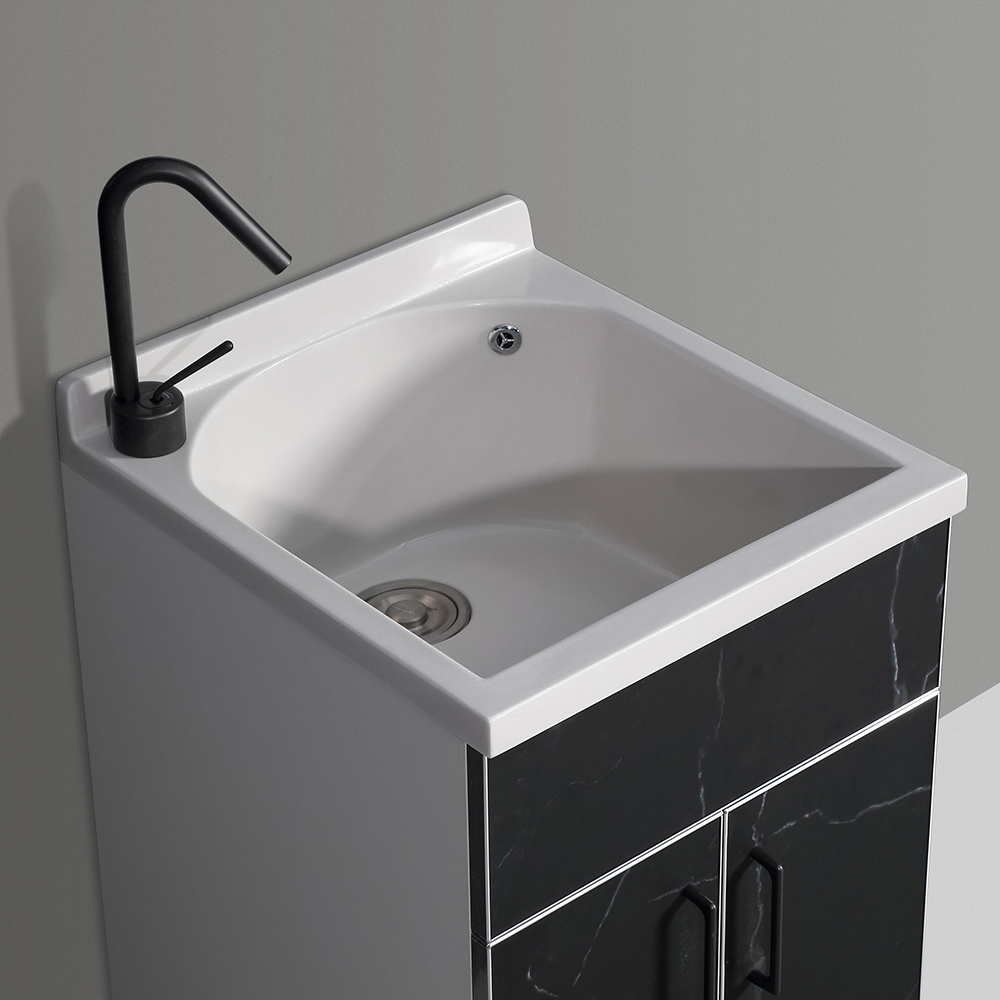 Laundry Sink Cabinet with Washboard (8)