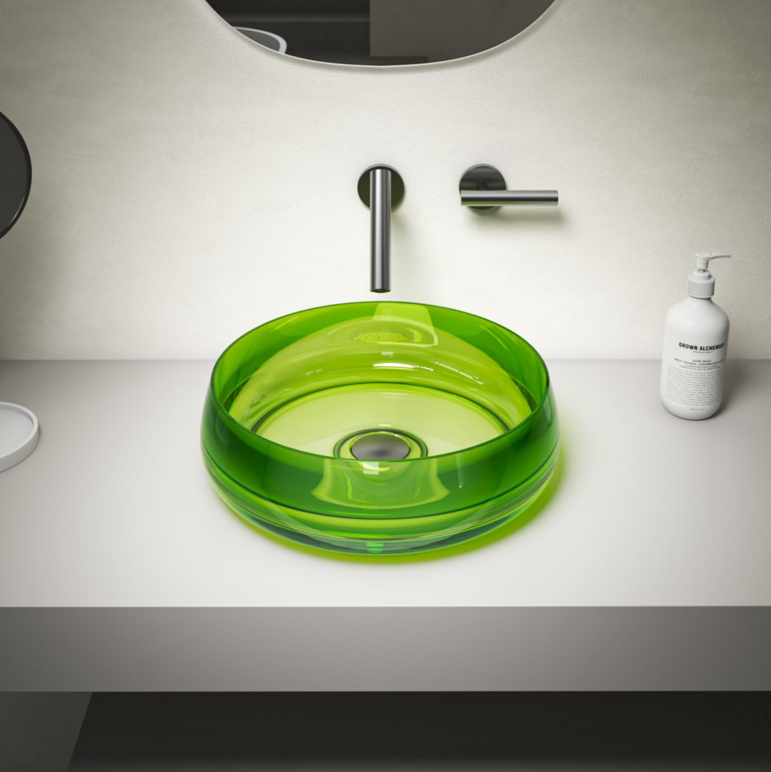 Green Colour Wash Basin