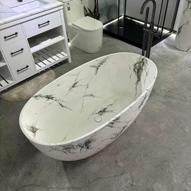 Black And White Marble Bathroom